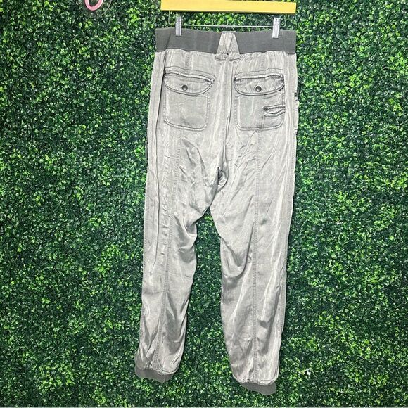 Marrakech Tari Crinkle Cupro Lux Granite Jogger Pants Sz M - Picture 11 of 13